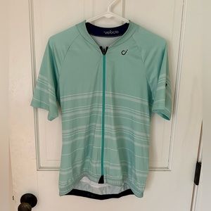 Velocio Women’s XXL ultralight cycling jersey halftone blue